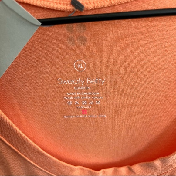 Sweaty Betty Gary Sleeveless Romper Tangerine Orange Size XL NWT - Picture 5 of 5